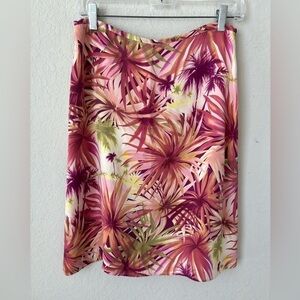 Tommy Bahama Silk Tropical Skirt size 8